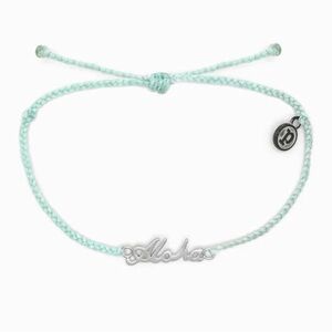 ALOHA SCRIPT CHARM BRACELET | PURA‎ VIDA